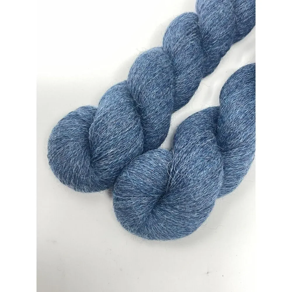 NEW Knit Picks 100% ALPACA CLOUD Stream Blue 50G/440 Yards Lace Weight Lot Of 2